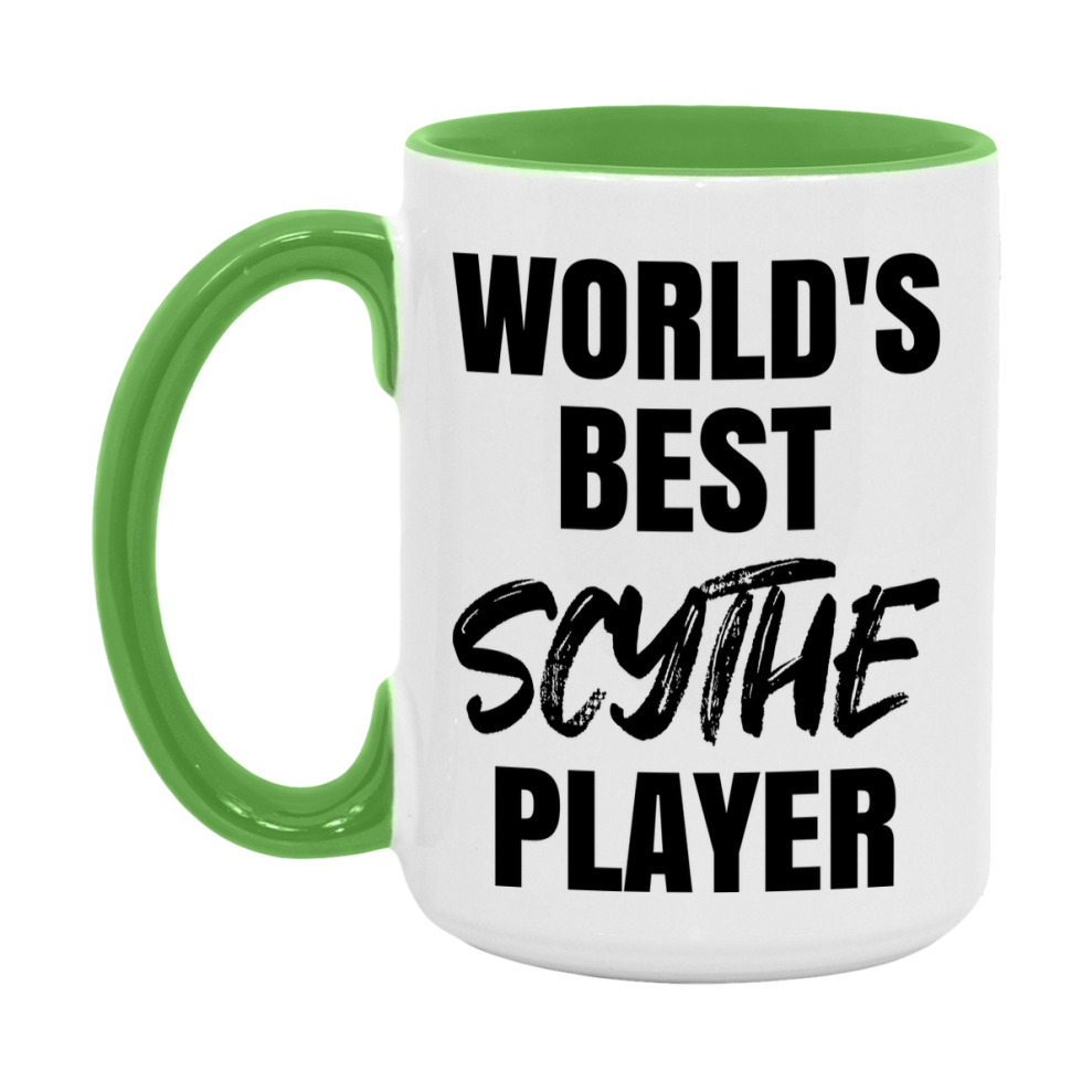 World's Best Scythe Player Mug, Funny Game Board Gift, 11Oz Or 15Oz White Ceramic Mug