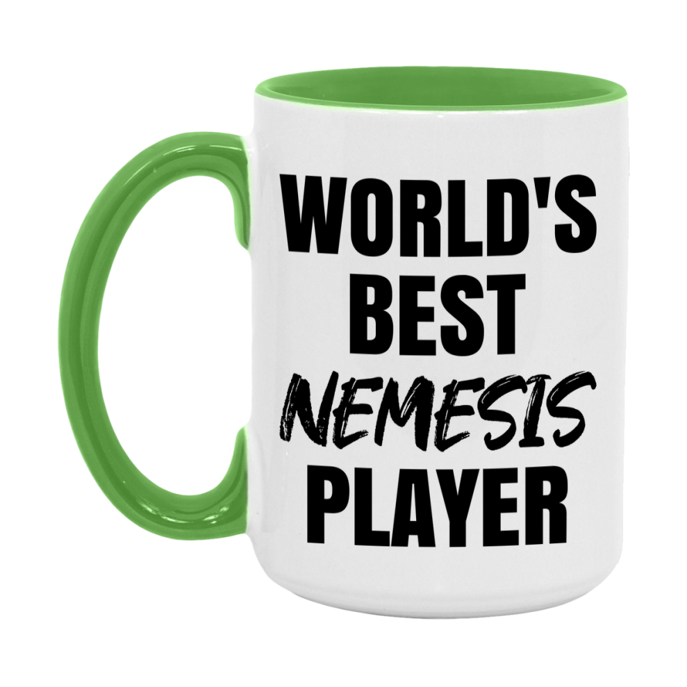 World's Best Nemesis Player Mug, Funny Game Board Gift, 11Oz Or 15Oz White Ceramic Mug