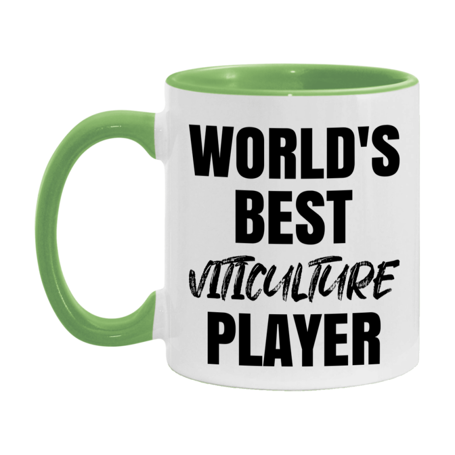 World's Best Viticulture Player Mug, Funny Game Board Gift, 11Oz Or 15Oz White Ceramic Mug