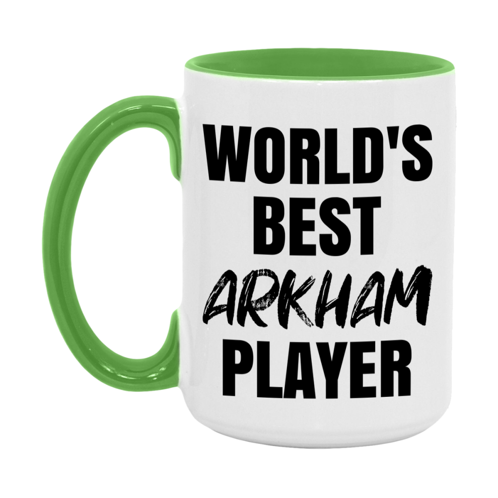 World's Best Arkham Player Mug, Funny Game Board Gift, 11Oz Or 15Oz White Ceramic Mug