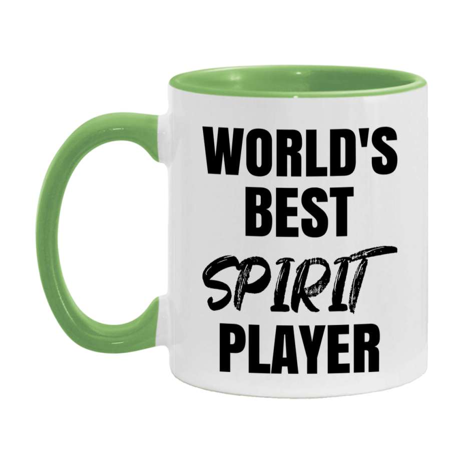 World's Best Spirit Player Mug, Funny Game Board Gift, 11Oz Or 15Oz White Ceramic Mug