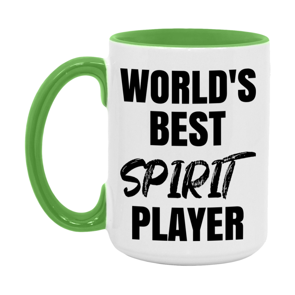 World's Best Spirit Player Mug, Funny Game Board Gift, 11Oz Or 15Oz White Ceramic Mug