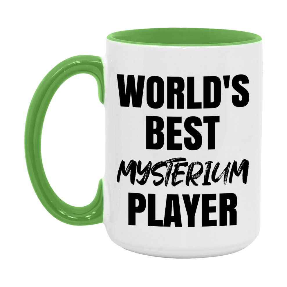 World's Best Mysterium Player Mug, Funny Game Board Gift, 11Oz Or 15Oz White Ceramic Mug