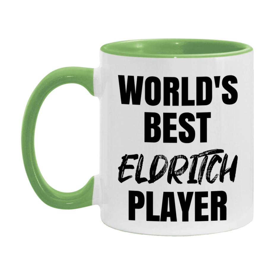World's Best Eldritch Player Mug, Funny Game Board Gift, 11Oz Or 15Oz White Ceramic Mug