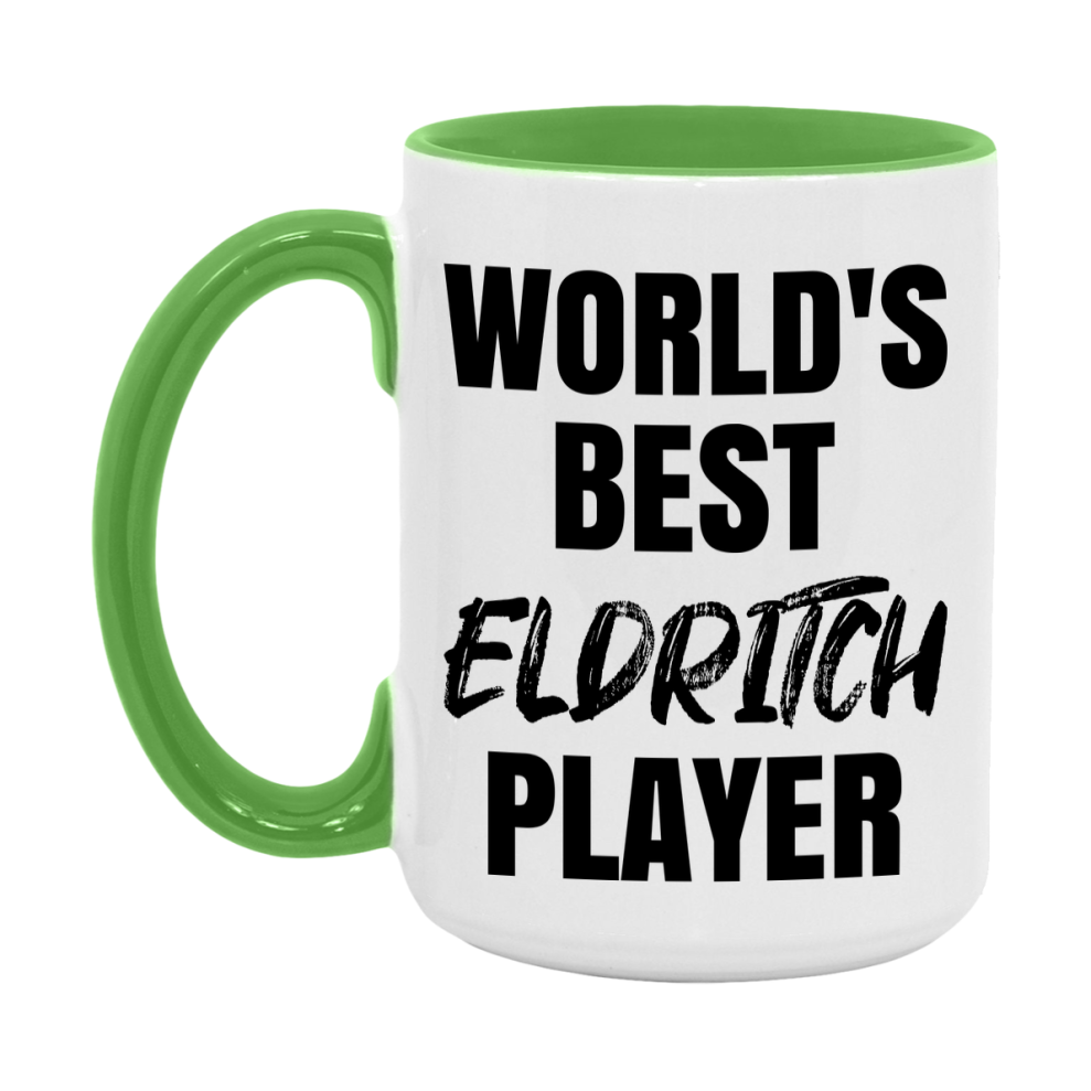 World's Best Eldritch Player Mug, Funny Game Board Gift, 11Oz Or 15Oz White Ceramic Mug