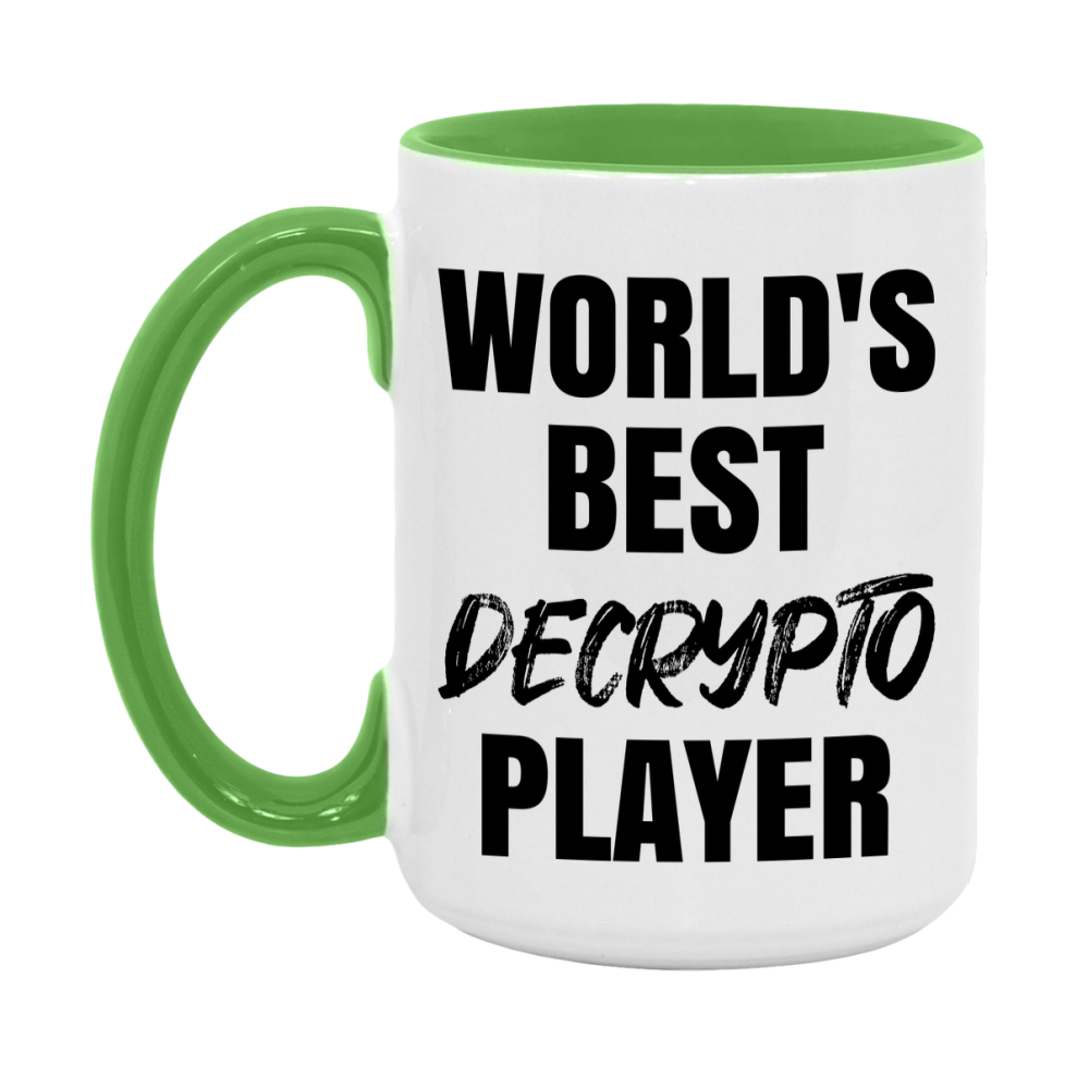 World's Best Decrypto Player Mug, Funny Game Board Gift, 11Oz Or 15Oz White Ceramic Mug