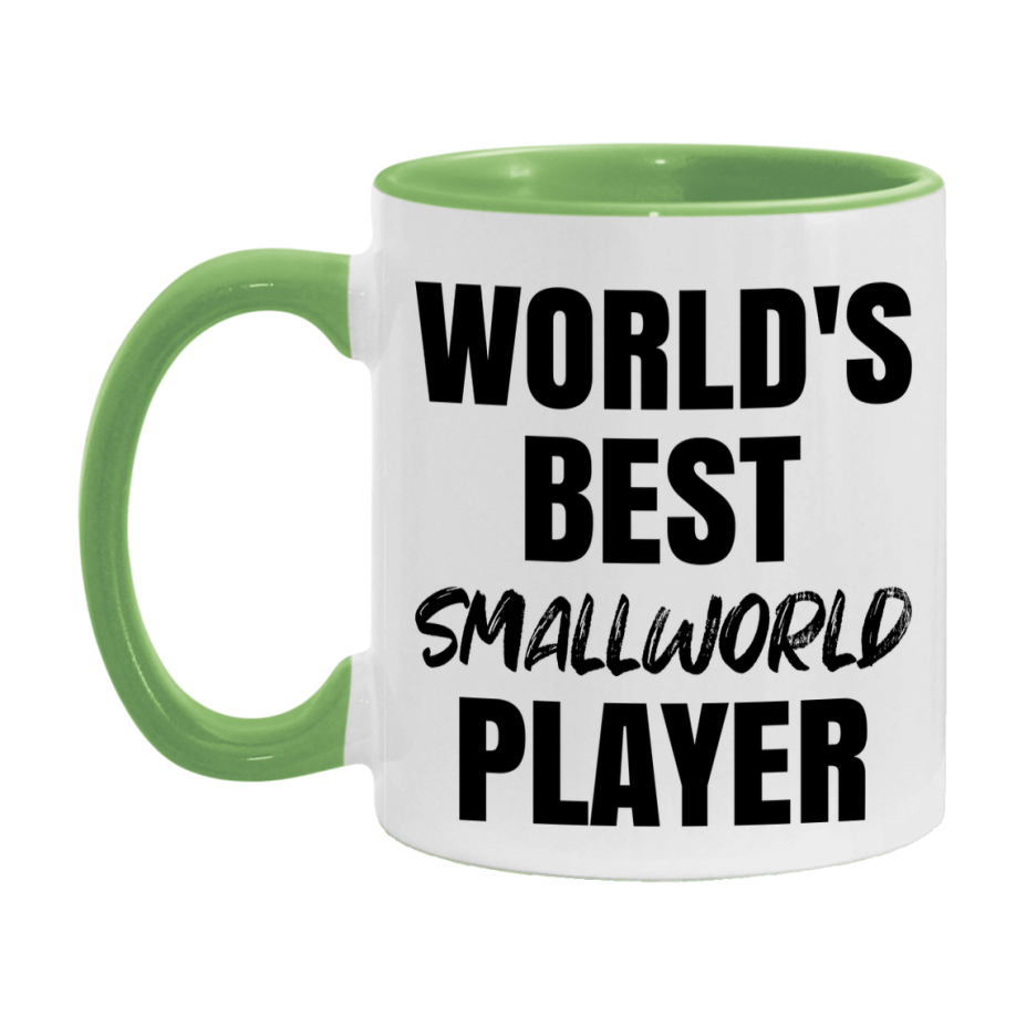 World's Best Smallworld Player Mug, Funny Game Board Gift, 11Oz Or 15Oz White Ceramic Mug