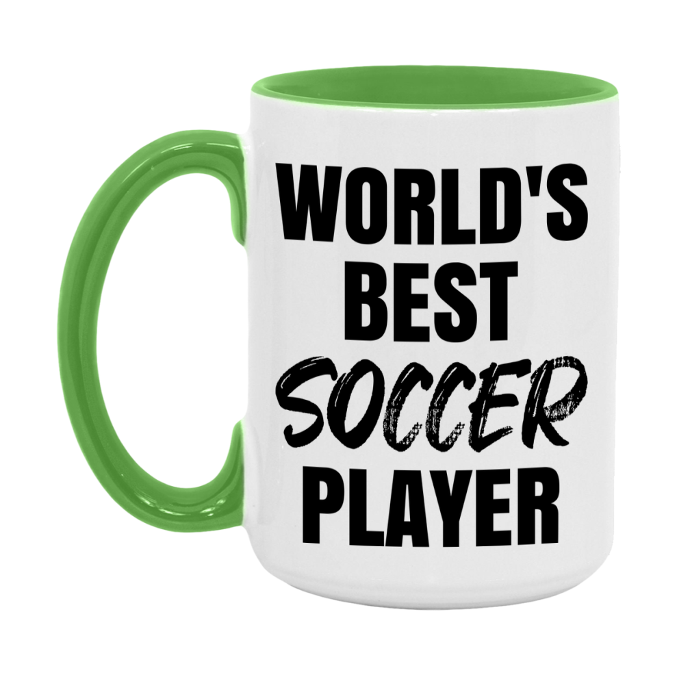 World's Best Soccer Player Mug, Double-Sided 11Oz Or 15Oz Coffee Cup