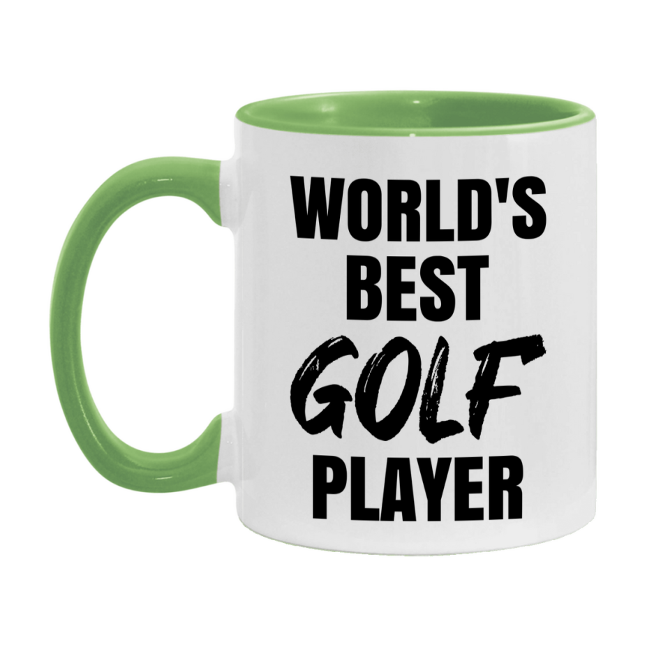 World's Best Golf Player Mug, Double-Sided 11Oz Or 15Oz Coffee Cup