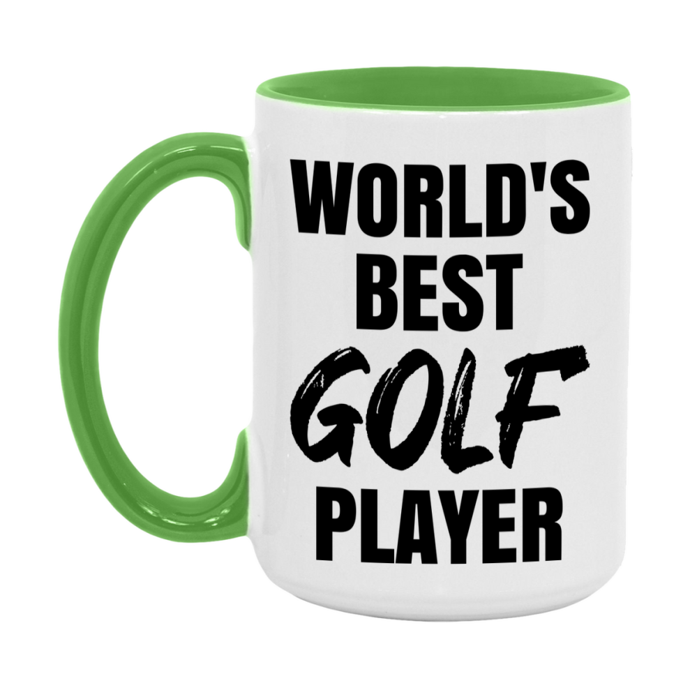 World's Best Golf Player Mug, Double-Sided 11Oz Or 15Oz Coffee Cup