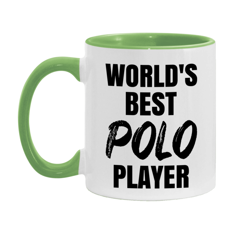 World's Best Polo Player Mug, Double-Sided 11Oz Or 15Oz Coffee Cup