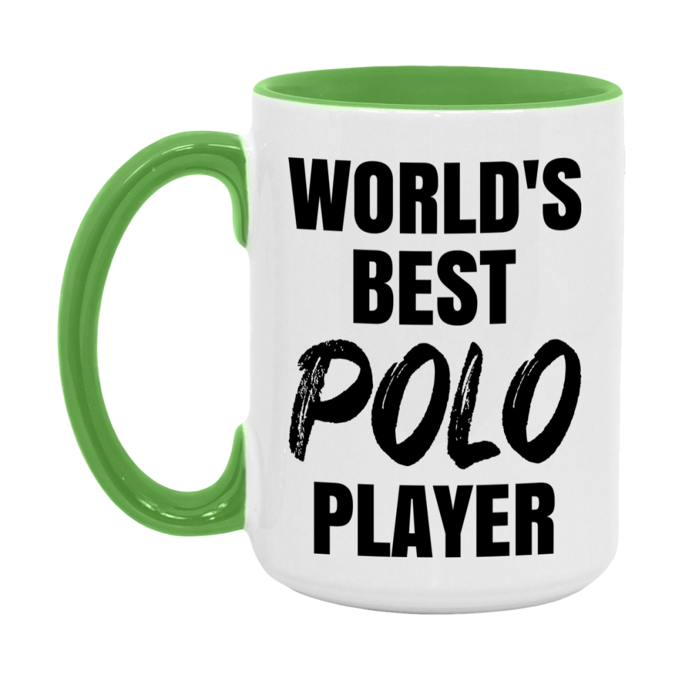 World's Best Polo Player Mug, Double-Sided 11Oz Or 15Oz Coffee Cup