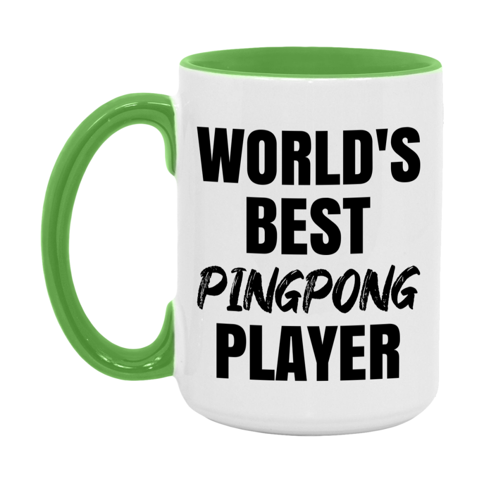 World's Best Pingpong Player Mug, Double-Sided 11Oz Or 15Oz Coffee Cup