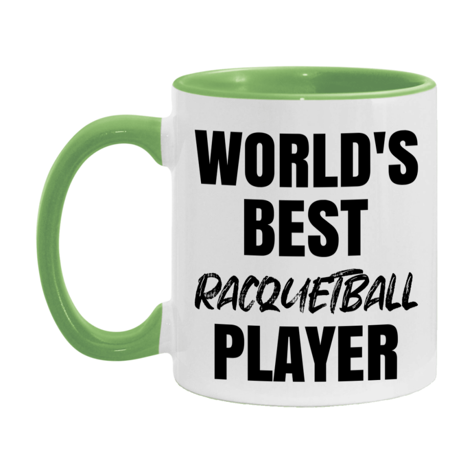 World's Best Racquetball Player Mug, Double-Sided 11Oz Or 15Oz Coffee Cup