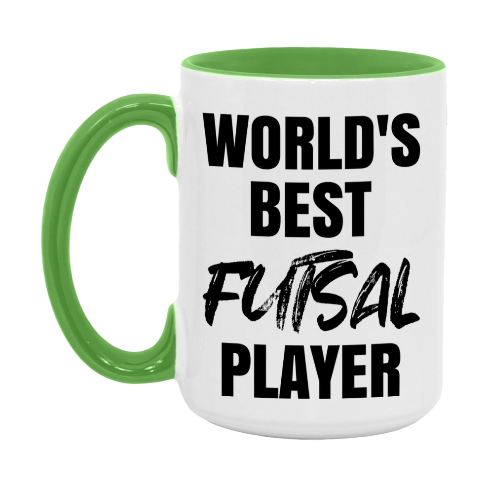 World's Best Futsal Player Mug, Double-Sided 11Oz Or 15Oz Coffee Cup