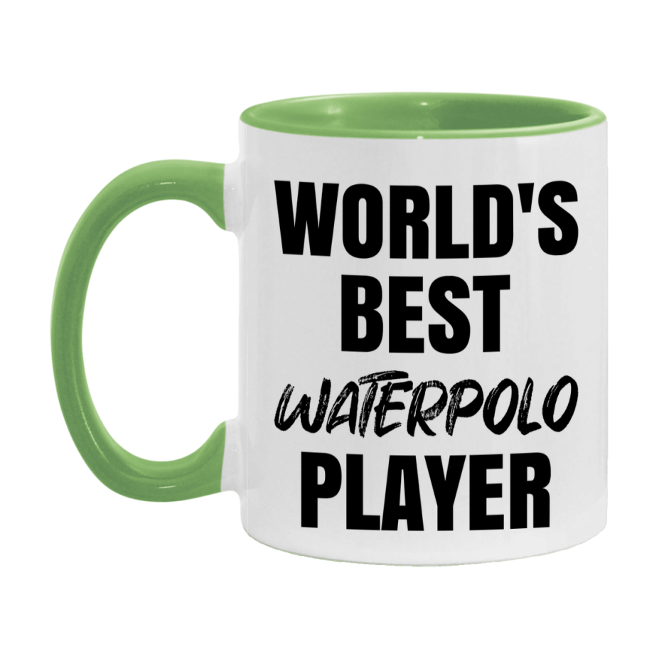 World's Best Waterpolo Player Mug, Double-Sided 11Oz Or 15Oz Coffee Cup