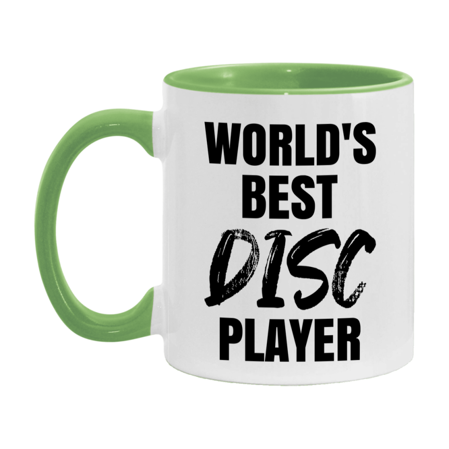 World's Best Disc Player Mug, Double-Sided 11Oz Or 15Oz Coffee Cup