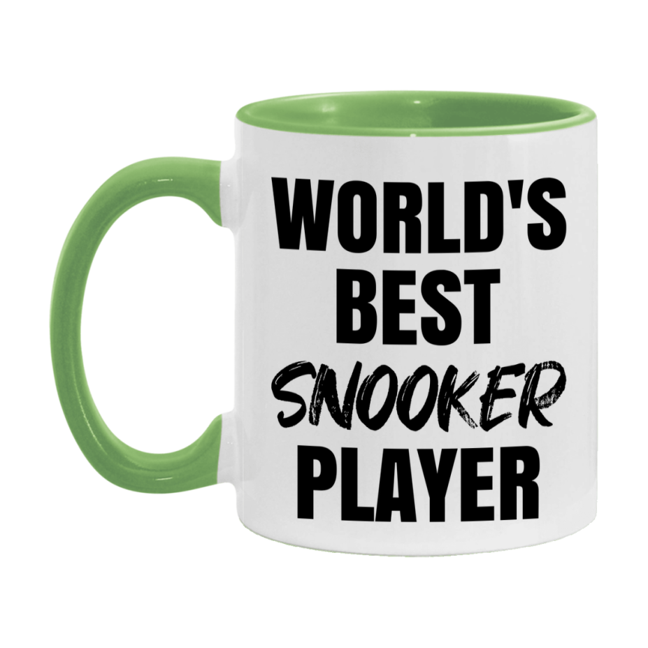 World's Best Snooker Player Mug, Double-Sided 11Oz Or 15Oz Coffee Cup