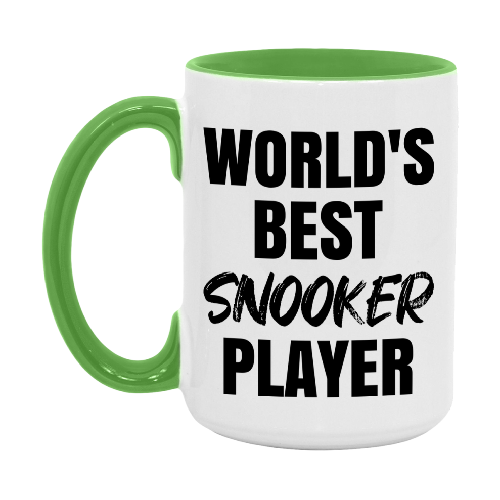 World's Best Snooker Player Mug, Double-Sided 11Oz Or 15Oz Coffee Cup