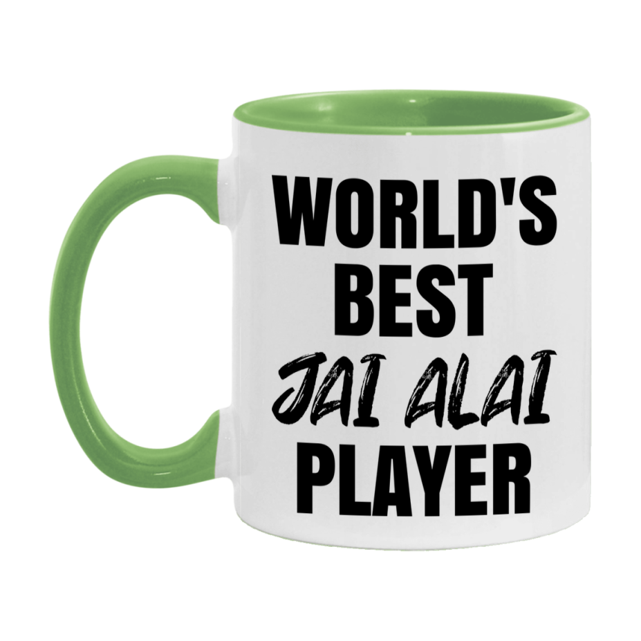 World's Best Jai Alai Player Mug, Double-Sided 11Oz Or 15Oz Coffee Cup