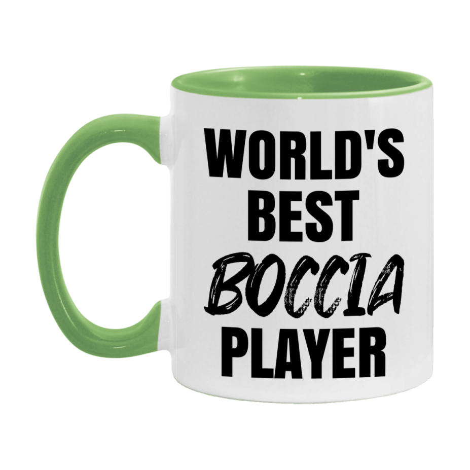 World's Best Boccia Player Mug, Double-Sided 11Oz Or 15Oz Coffee Cup