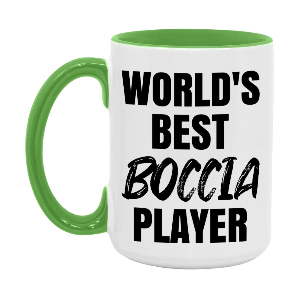 World's Best Boccia Player Mug, Double-Sided 11Oz Or 15Oz Coffee Cup