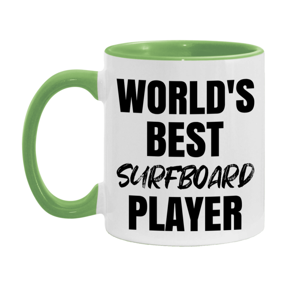 World's Best Surfboard Player Mug, Double-Sided 11Oz Or 15Oz Coffee Cup