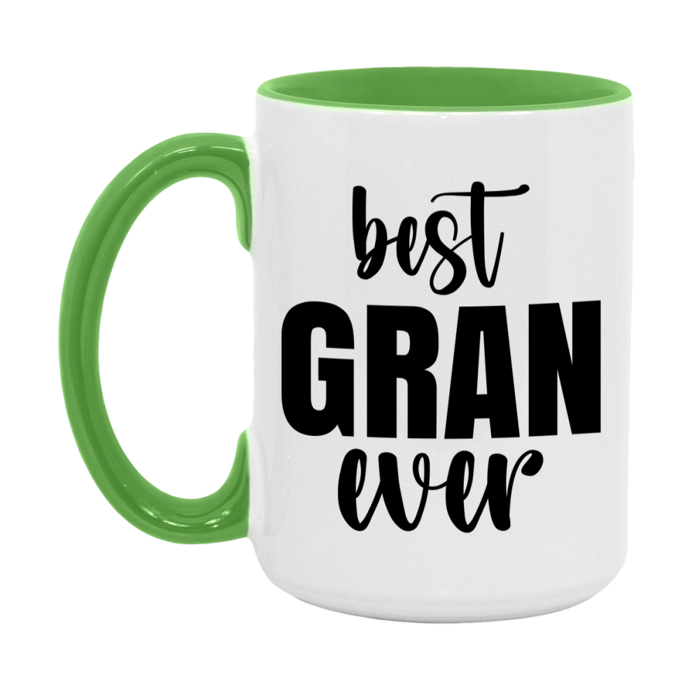 Best Gran Ever Mug, Mother's Day Gift, 11Oz Or 15Oz Ceramic Coffee Cup