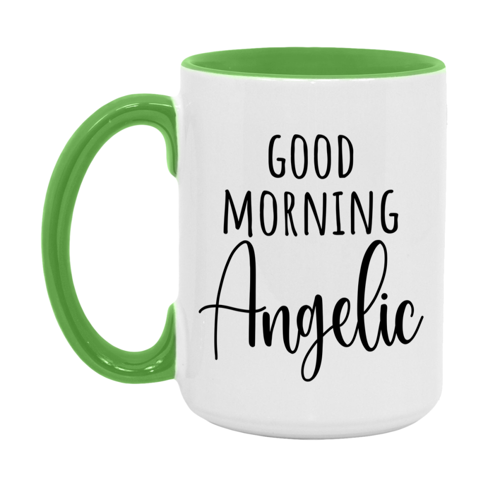 Good Morning Angelic Mug, Valentine's Day Mug For Angelic Lover, 11Oz Or 15Oz Ceramic Coffee Cup