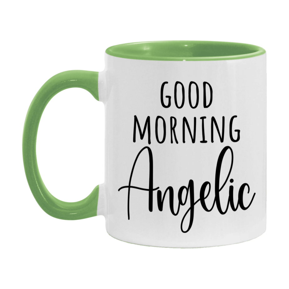 Good Morning Angelic Mug, Valentine's Day Mug For Angelic Lover, 11Oz Or 15Oz Ceramic Coffee Cup