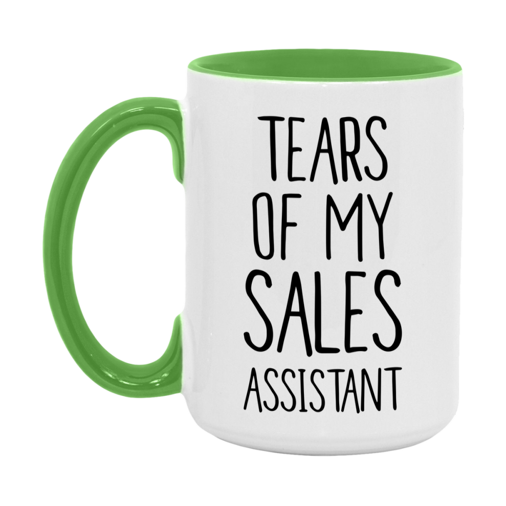 Funny Sales Mug, Tears Of My Sales Assistant, 11Oz Or 15Oz Coffee Cup