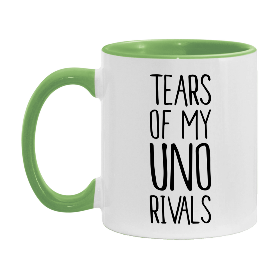 Funny Uno Mug, Tears Of My Uno Rivals, 11Oz Or 15Oz Ceramic Coffee Cup