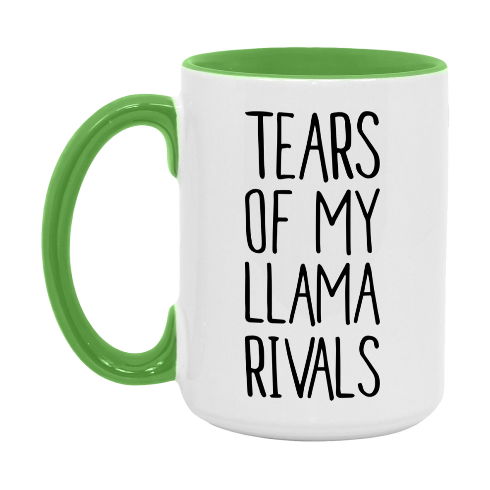 Funny Llama Mug, Tears Of My Llama Rivals, 11Oz Or 15Oz Ceramic Coffee Cup