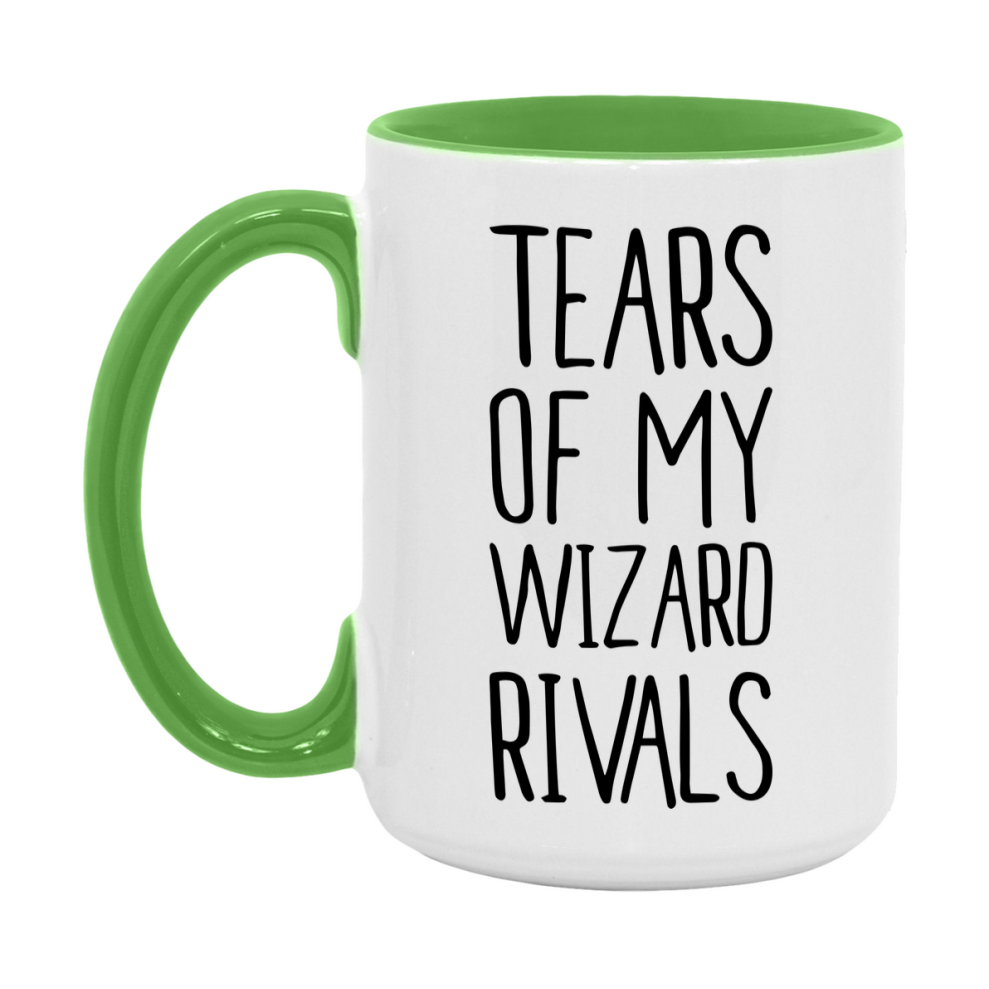 Funny Wizard Mug, Tears Of My Wizard Rivals, 11Oz Or 15Oz Ceramic Coffee Cup