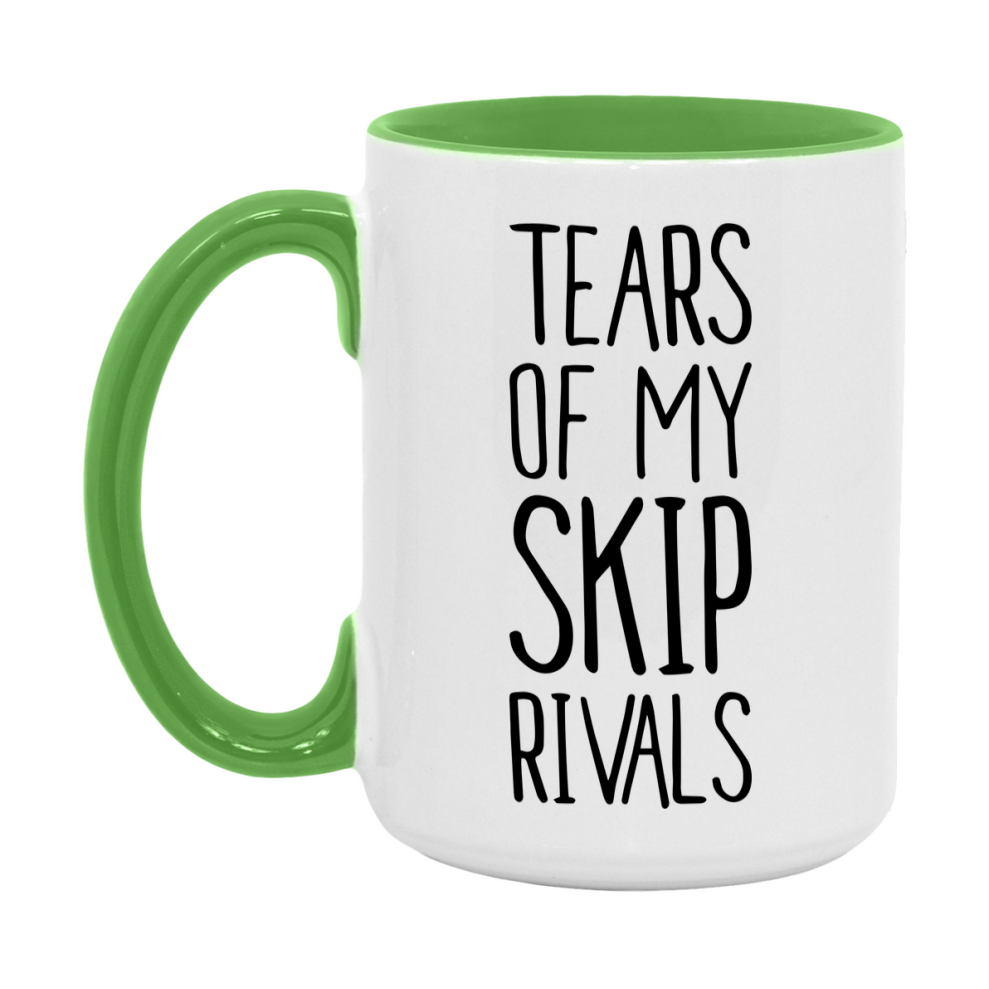 Funny Skip Mug, Tears Of My Skip Rivals, 11Oz Or 15Oz Ceramic Coffee Cup