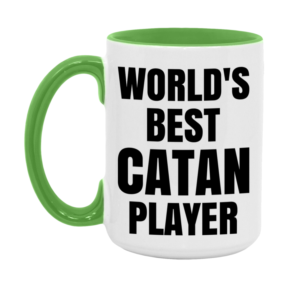 Funny Game Board Mug, World's Okayest Catan Player, 11Oz Or 15Oz Ceramic Coffee Cup