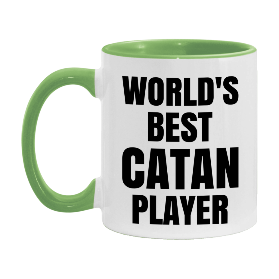 Funny Game Board Mug, World's Okayest Catan Player, 11Oz Or 15Oz Ceramic Coffee Cup