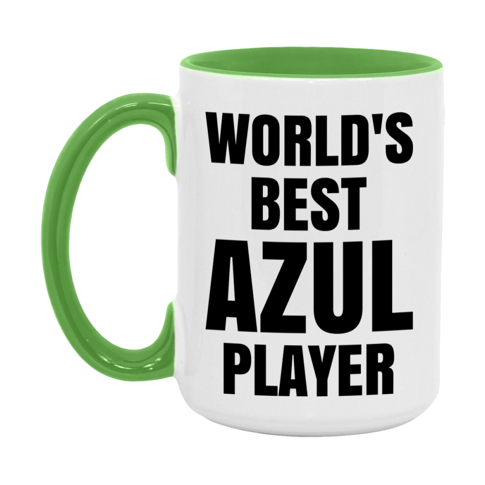 Funny Game Board Mug, World's Okayest Azul Player, 11Oz Or 15Oz Ceramic Coffee Cup