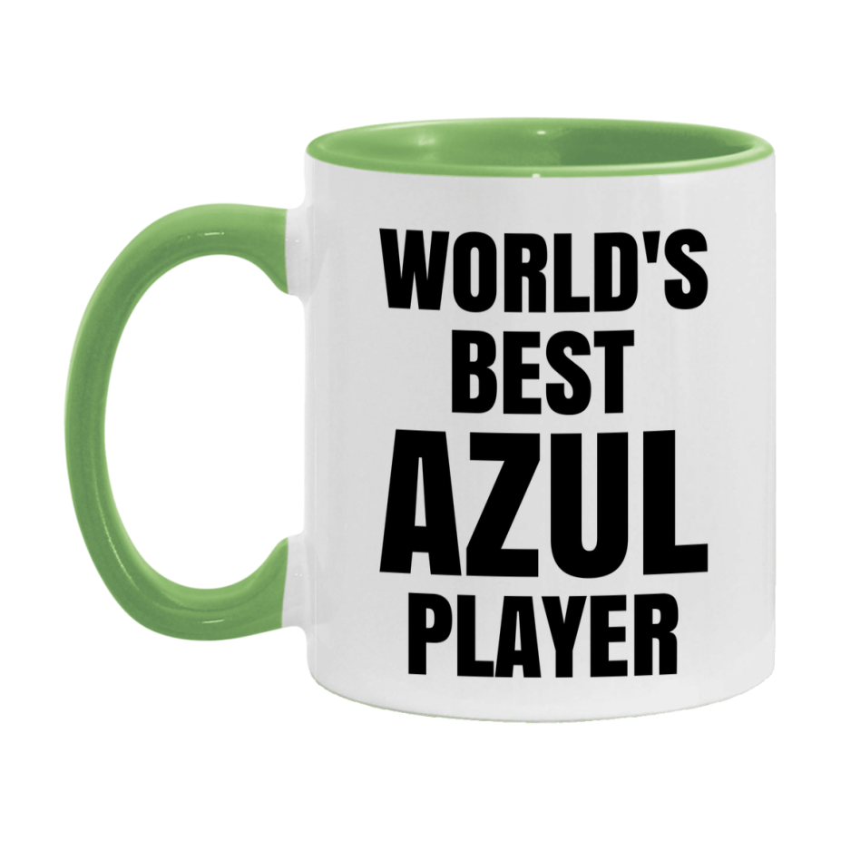 Funny Game Board Mug, World's Okayest Azul Player, 11Oz Or 15Oz Ceramic Coffee Cup