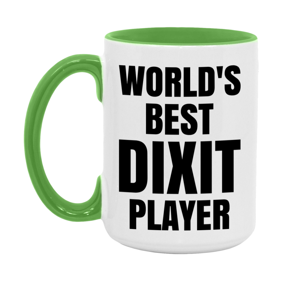 Funny Game Board Mug, World's Okayest Dixit Player, 11Oz Or 15Oz Ceramic Coffee Cup