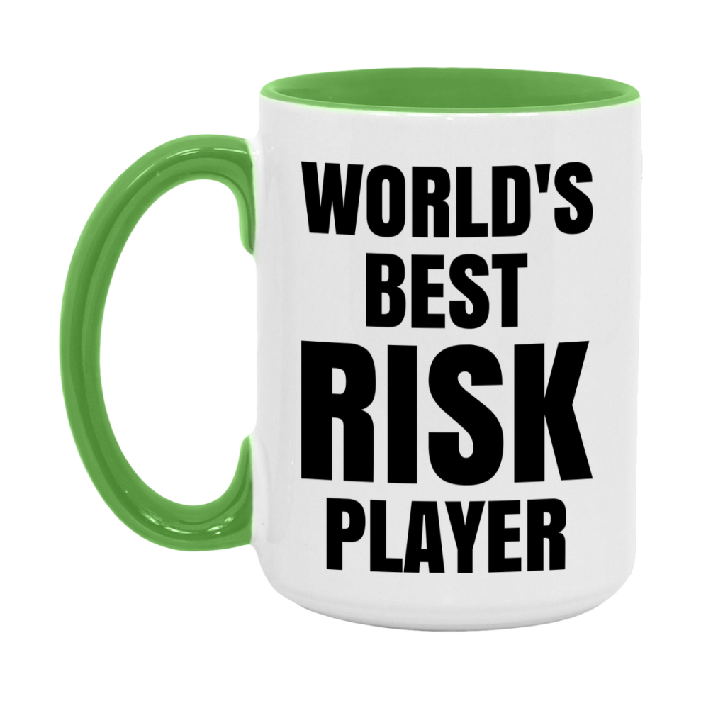 Funny Game Board Mug, World's Okayest Risk Player, 11Oz Or 15Oz Ceramic Coffee Cup