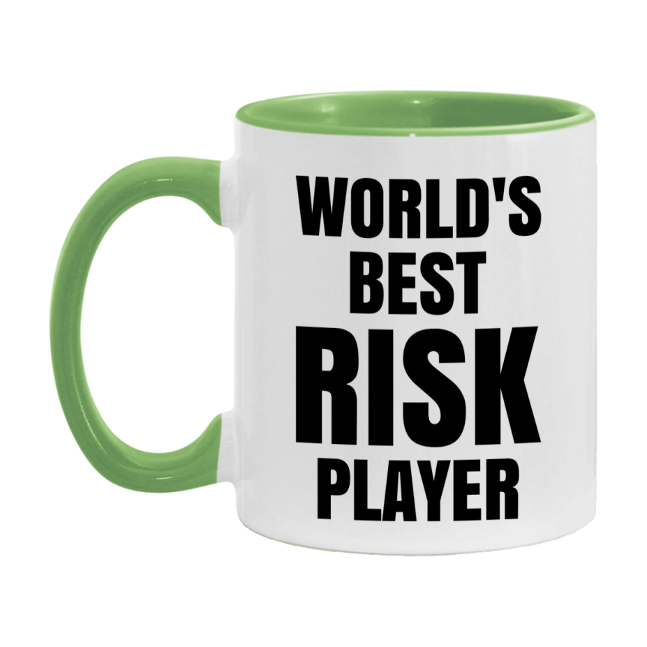 Funny Game Board Mug, World's Okayest Risk Player, 11Oz Or 15Oz Ceramic Coffee Cup