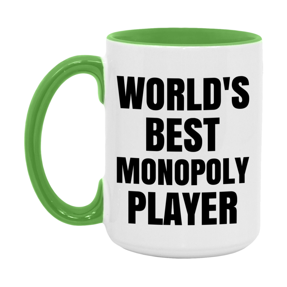 Funny Game Board Mug, World's Okayest Monopoly Player, 11Oz Or 15Oz Ceramic Coffee Cup