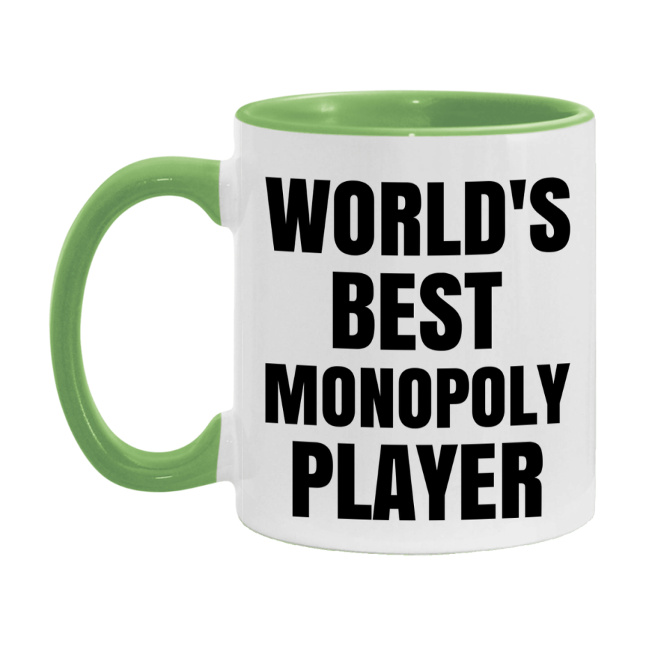 Funny Game Board Mug, World's Okayest Monopoly Player, 11Oz Or 15Oz Ceramic Coffee Cup