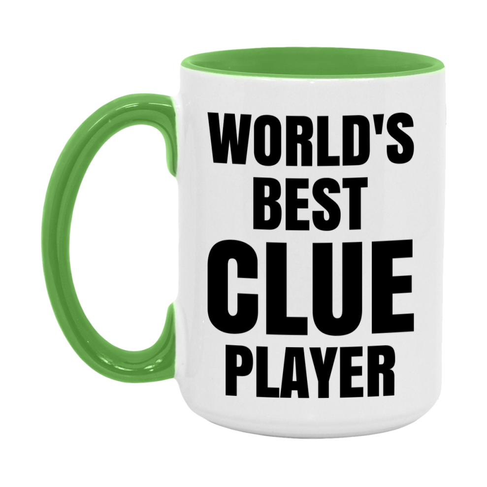 Funny Game Board Mug, World's Okayest Clue Player, 11Oz Or 15Oz Ceramic Coffee Cup