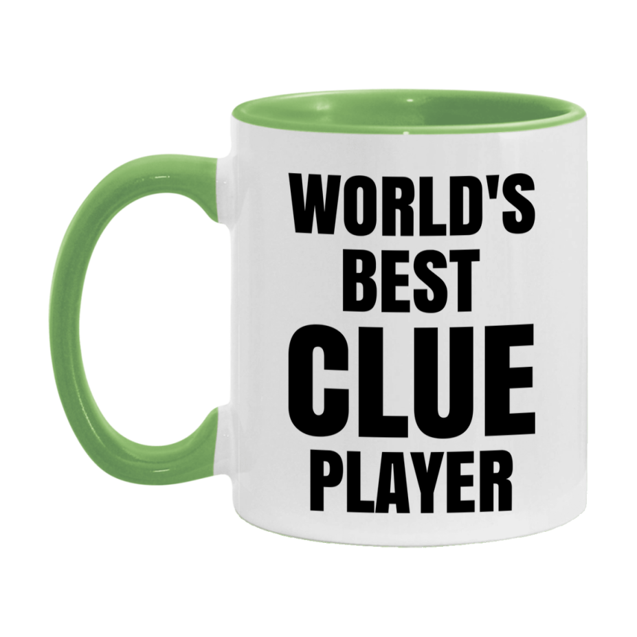Funny Game Board Mug, World's Okayest Clue Player, 11Oz Or 15Oz Ceramic Coffee Cup