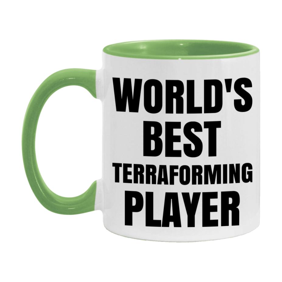 Funny Game Board Mug, World's Okayest Terraforming Player, 11Oz Or 15Oz Ceramic Coffee Cup