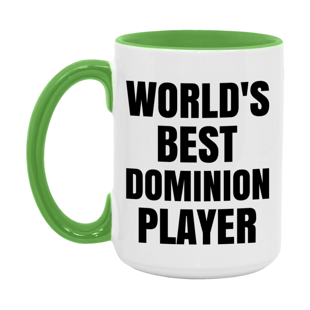 Funny Game Board Mug, World's Okayest Dominion Player, 11Oz Or 15Oz Ceramic Coffee Cup