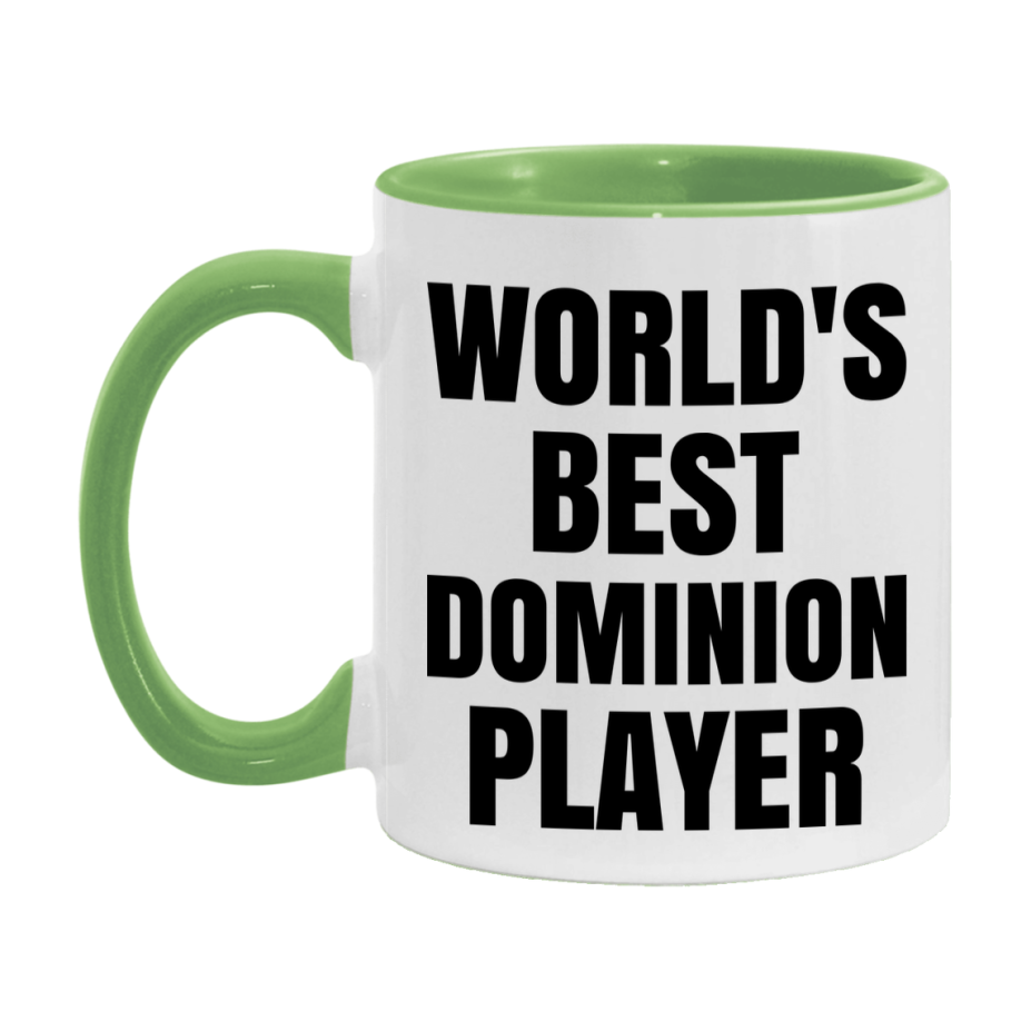 Funny Game Board Mug, World's Okayest Dominion Player, 11Oz Or 15Oz Ceramic Coffee Cup