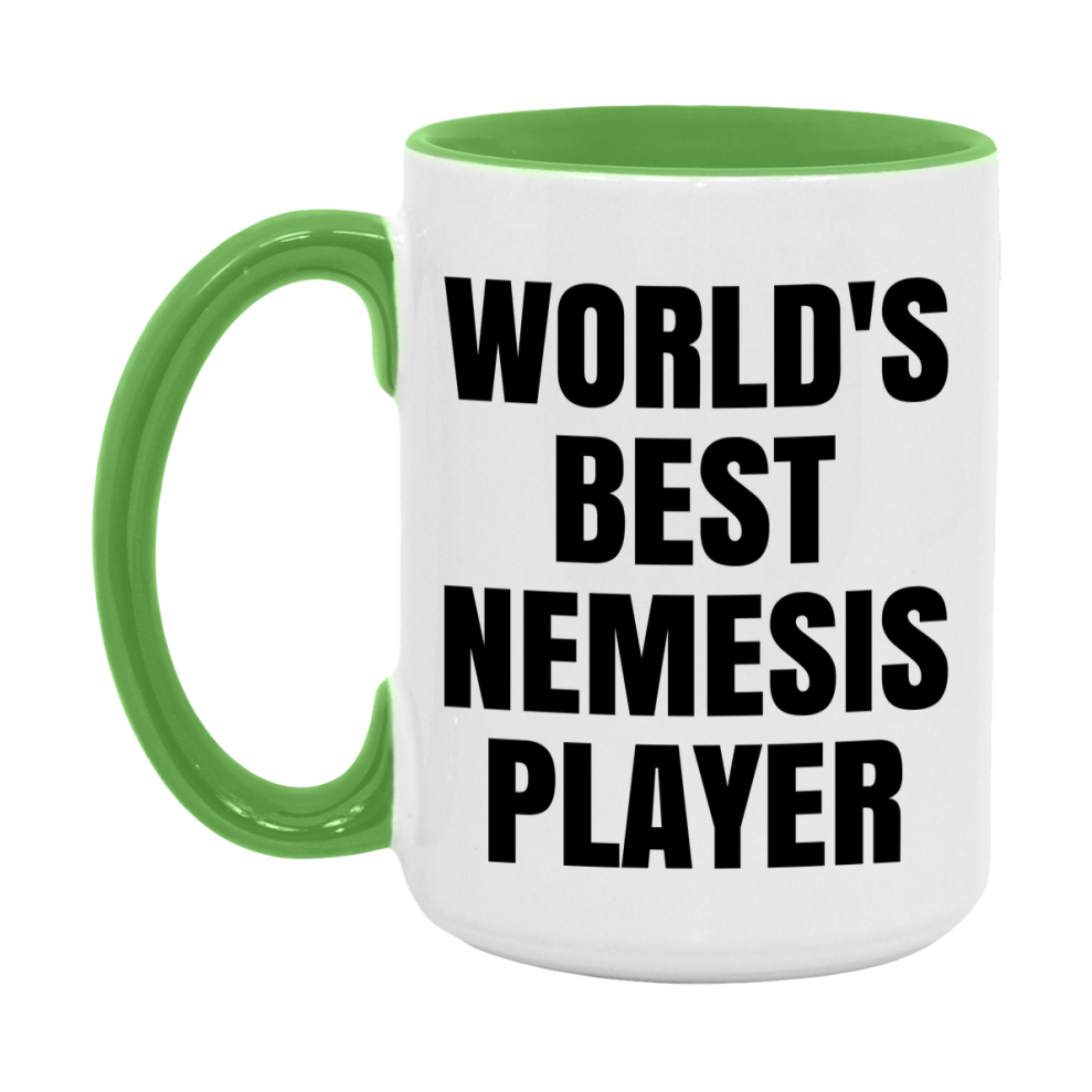 Funny Game Board Mug, World's Okayest Nemesis Player, 11Oz Or 15Oz Ceramic Coffee Cup